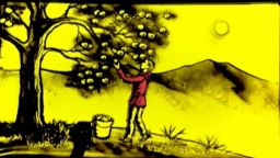 ქვიშის ზღაპარი: ბიჭი და ვაშლის ხე